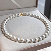 爆款 倪妮同款 正圆仿珍珠项链女轻奢小众高级感锁骨链2026新款 颈链