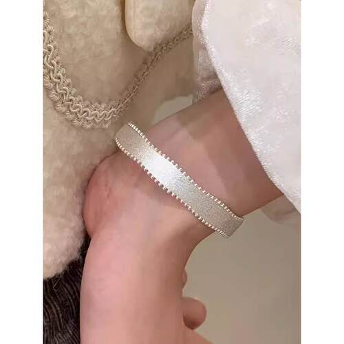 千金风拉丝排珠开口冷门手镯