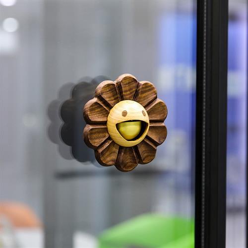 太阳花风铃吸门式门铃入户进门挂提醒铜铃铛精致乔迁礼物2025新款