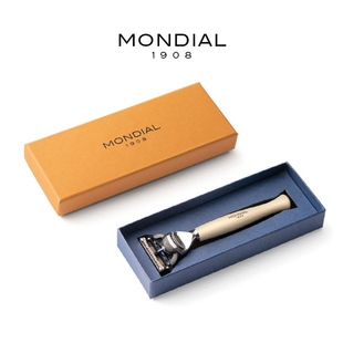 MONDIAL1908男士手动剃须刀经典湿剃刮胡刀意大利进口合成树脂柄