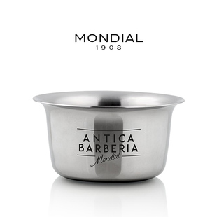 手动剃须膏皂起泡碗镀烙金属意大利进口 MONDIAL1908男士