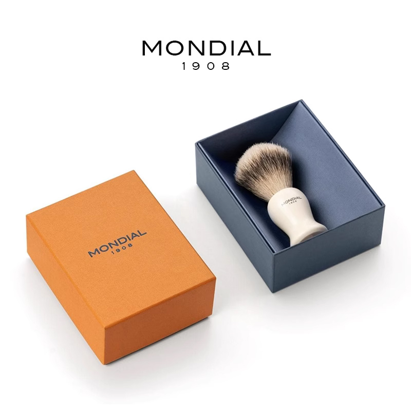 MONDIAL1908男士手动剃须膏皂起泡刷意大利进口一级獾毛刷胡须刷