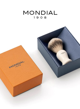 MONDIAL1908男士手动剃须膏皂起泡刷意大利进口一级獾毛刷胡须刷