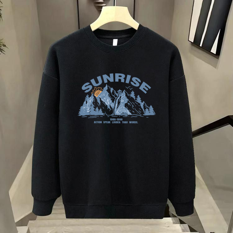 320克重磅纯棉长袖春秋卫衣男