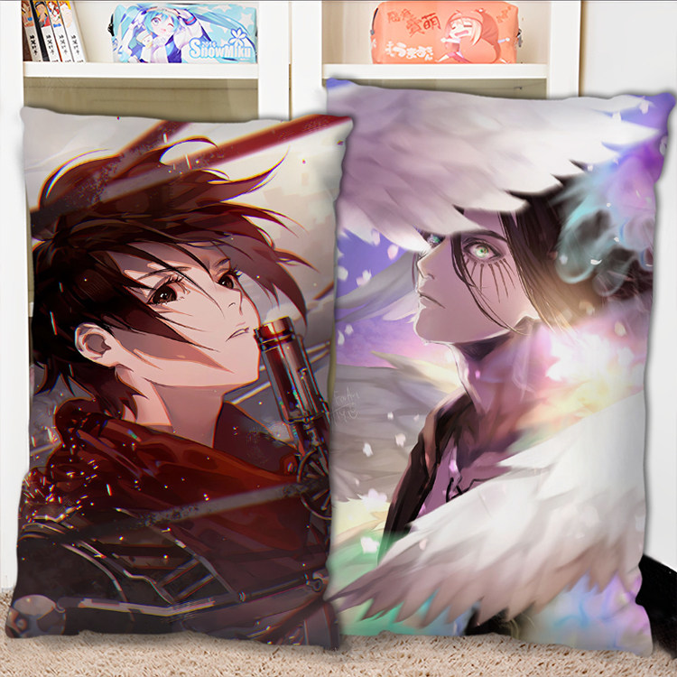 进击的巨人周边抱枕艾伦三笠利威尔半身长条枕头2way枕套双面定制