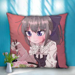 奴隶少女希尔薇周边方形抱枕双面印照片定制来图订做沙发枕头含芯