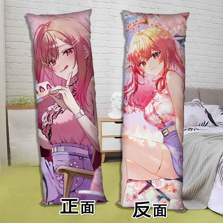 VTuber一条莉莉华等身抱枕双面来图定制二次元长条2way枕头含芯