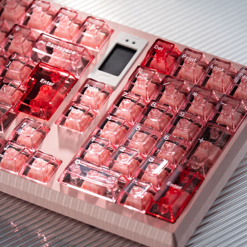 玛瑙粉透PC键帽大全套原厂高度