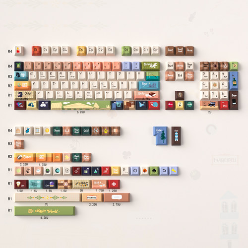 原厂/MOA神奇动物键帽加厚1.7mm