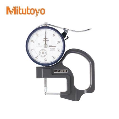 三丰7360测厚规 0-10*0.01mm指针测厚规 管件厚度测厚规