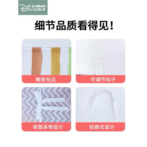 儿童厨师服围裙男女孩厨