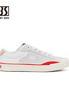 SEWBYSOU美式复古专业滑板鞋男女 SBS小众低帮厚底帆布鞋小白鞋