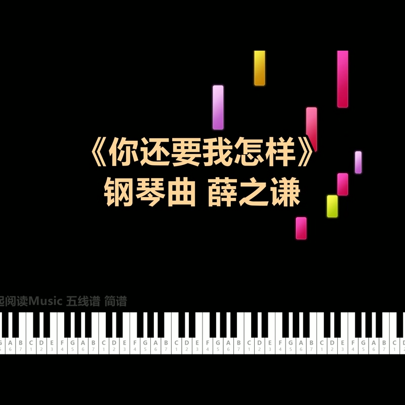 《你还要我怎样》五线谱简谱