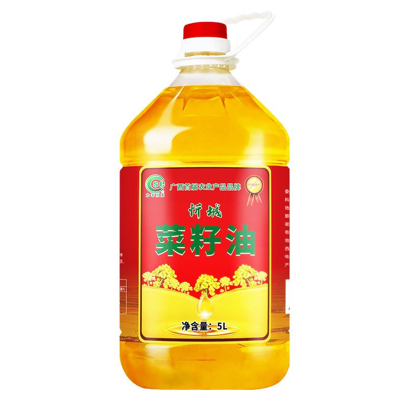 忻城菜籽油5L香味浓郁食用