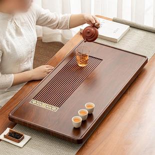 电木新款 茶盘实木家用排水干泡小茶台整块茶海办公室功夫茶具套装
