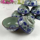 家用陶瓷经典 牡丹青瓷碗4.5寸广西南山瓷厂真武瓷