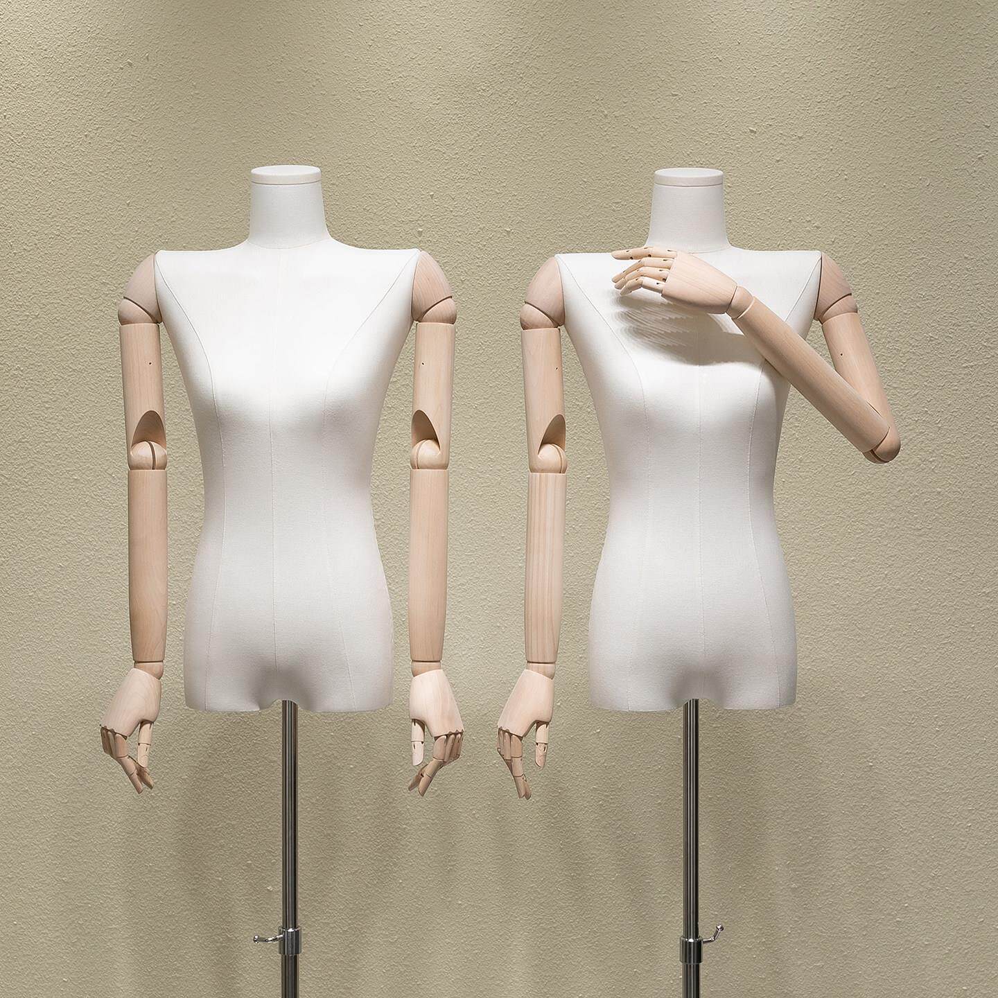 服装店挂件手模特道具平肩女装店韩版橱窗人偶模特半身人体展示架