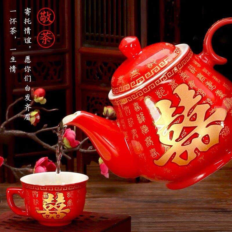 结婚红色茶壶 嫁妆茶具喜字茶壶 敬茶泡茶壶中式婚宴用品,节庆用品/礼品,喜碗/敬茶杯,淘宝优惠券,粉丝福利购,淘宝优惠卷