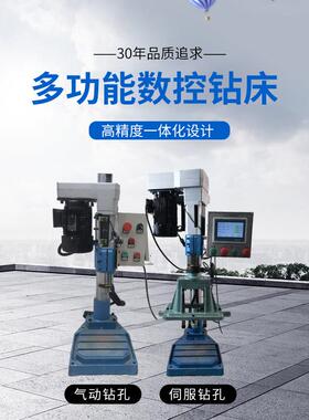 数控钻床全自动攻丝机多轴器双伺服钻攻All气动钻孔台式攻牙机