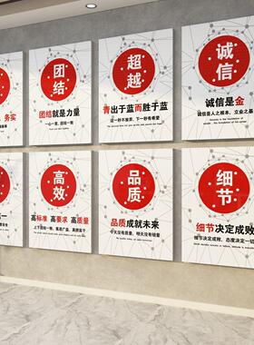 工厂车间墙面贴纸安全生产队励志标语挂画办公室墙面装饰企业文化