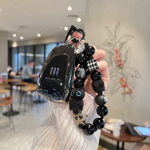 适用别克昂科威PLUS钥匙套25款GL8陆尊汽车用品君越世纪金属壳扣