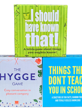 我应该知道的聚会游戏 I Should Have Known That!全英文桌游