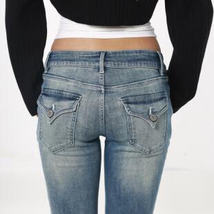 做旧低腰微喇牛仔裤 Veryrareme 2025ss