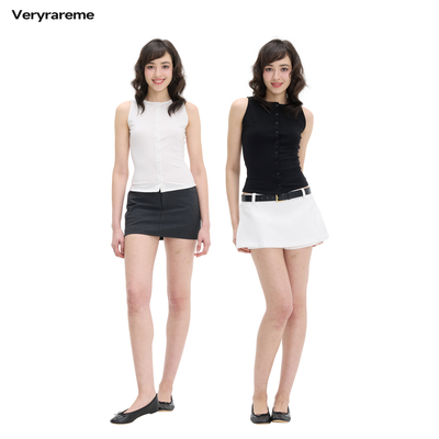 Veryrareme 基础经典无袖扣子背心