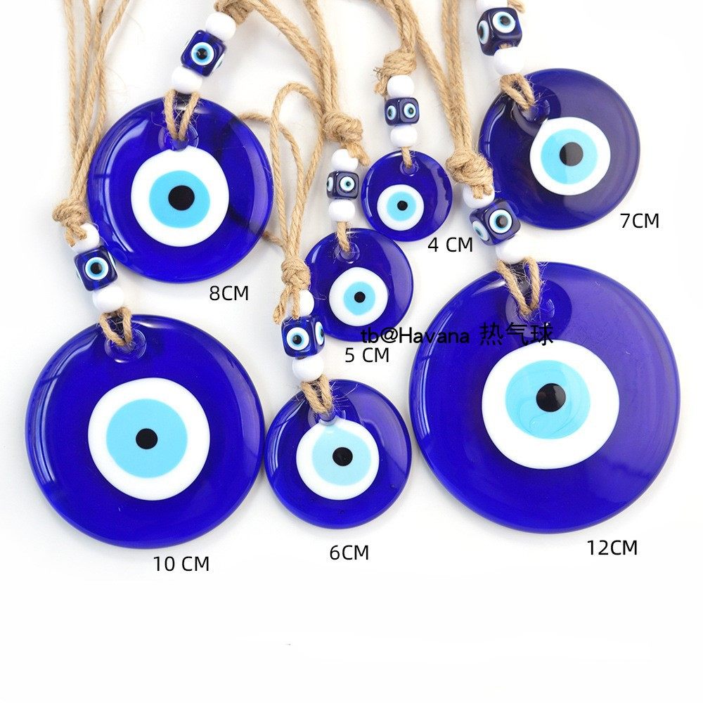 2个土耳其蓝眼睛系麻绳挂件 Evil Eye恶魔之眼玻璃挂饰饰品,饰品/流行首饰/时尚饰品新,其他DIY饰品配件,淘宝优惠券,粉丝福利购,淘宝优惠卷
