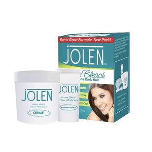 英国jolen漂胡剂染眉膏汗毛染色脱色膏唇毛胡子眉毛漂眉膏30ml