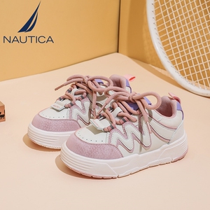 NAUTICA/诺帝卡女童板鞋夏季儿童轻便运动鞋男童透气休闲低帮鞋子