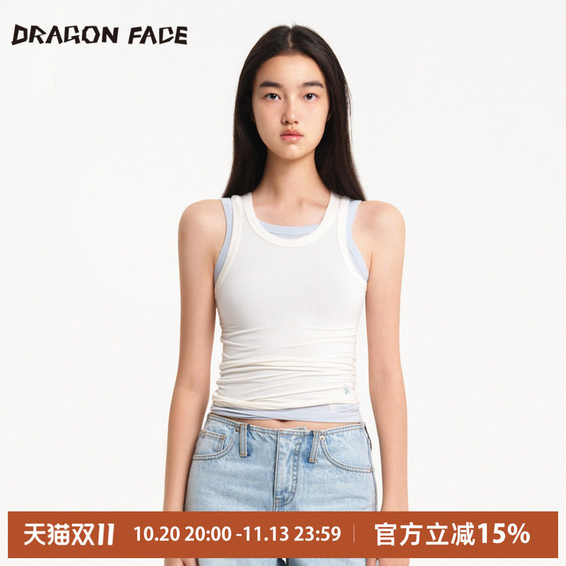 【明星同款】龙脸 DRAGON FACE 柔肤微透背心 可叠穿背心