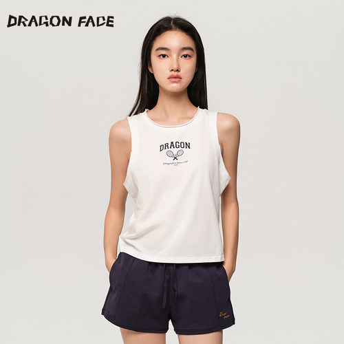【明星同款】龙脸DRAGON FACE 棉感宽松背心新款背心网球背心