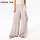 明星同款 龙脸DRAGONFACE 棋士缎感阔腿裤 大兜阔腿裤 百搭长裤