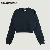 FACE学院刺绣短卫衣 DRAGON 明星同款 龙脸