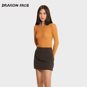 明星同款 龙脸DRAGONFACE 低腰半裙 百搭合身短裙 半裙