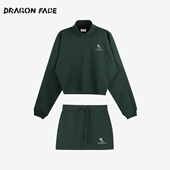 户外半拉链短身卫衣学院洗水卫衣裙 龙脸 明星同款 DRAGONFACE