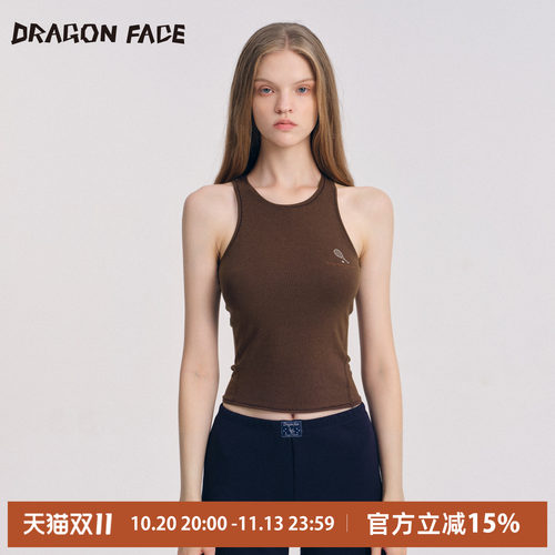 【明星同款】龙脸 DRAGON FACE 弹力运动背心 修身背心网球背心