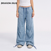 轻薄水洗丹宁牛仔裤 FACE 明星同款 龙脸DRAGON