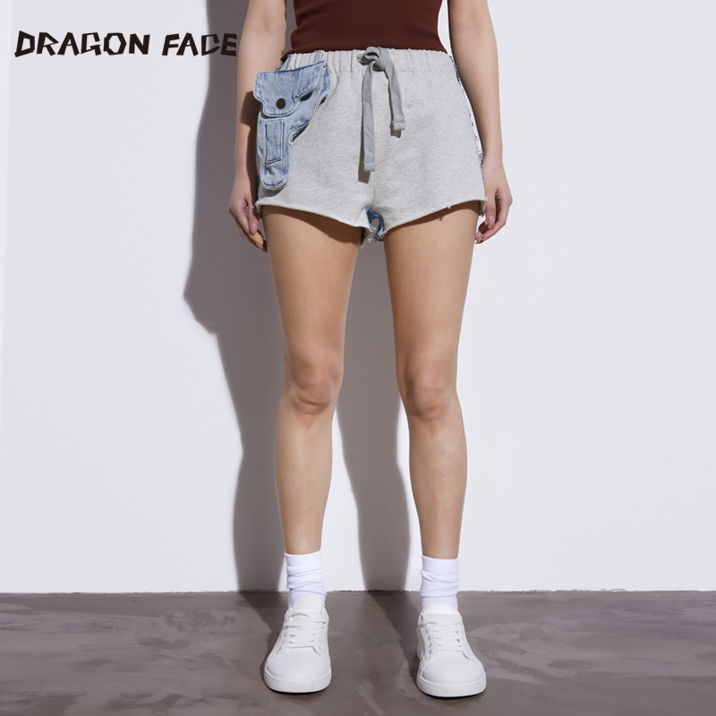 拼接短裤DRAGONFACE/龙脸