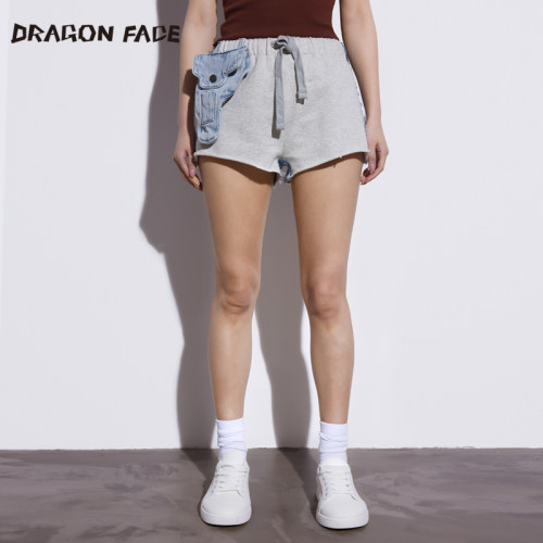 拼接短裤DRAGONFACE/龙脸