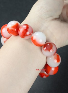 和田玉圆珠手链手串佛珠