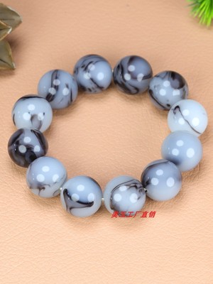 玉石手链和田玉青花籽料玉石手串