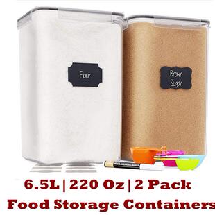 Food Storage Containers Dry Food Organization Flour Sugar
