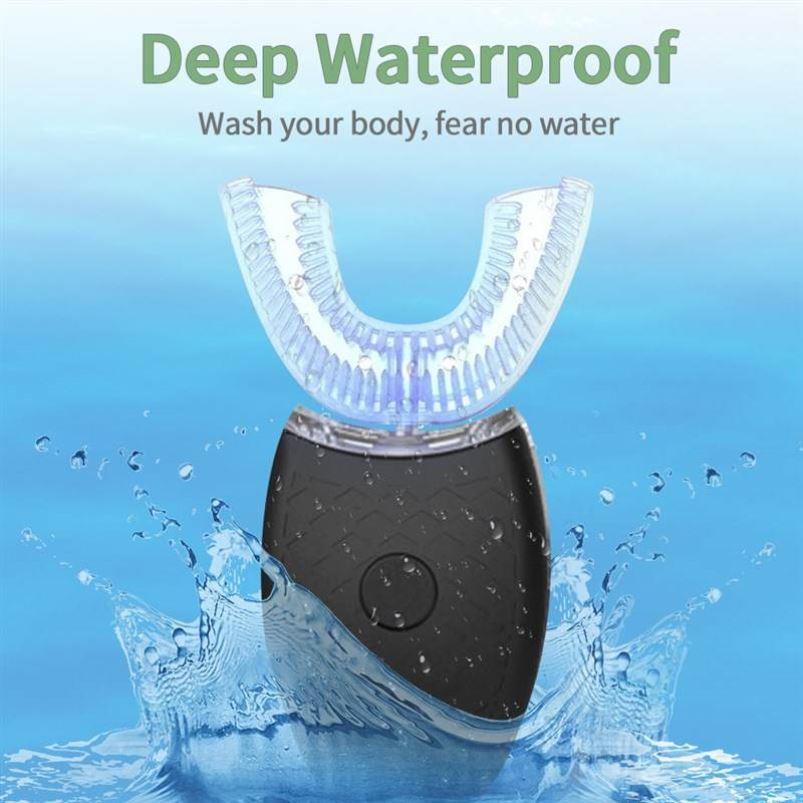 Adult Sonic Electric Toothbrush U Shaped 360 Degrees