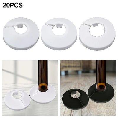 2pcs Bathroom Radiator Pipe Cover Trim Set 12-20mm Angle