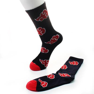 Japan Akatsuki Socks Pure Cotton Fire Cloud Animation Surrou