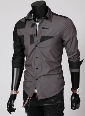 Men s Casual Shirts Slim Fit Social Shirt for Men 男商务衬衫
