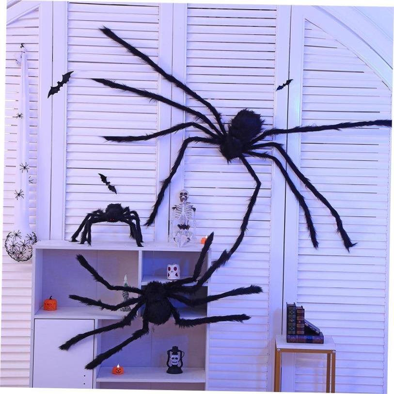 Spider web Halloween party decoration simulation plush spide