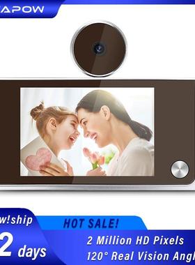 Awapow 3.5 Inch Doorbell Peephole Viewer Digital Door Camera